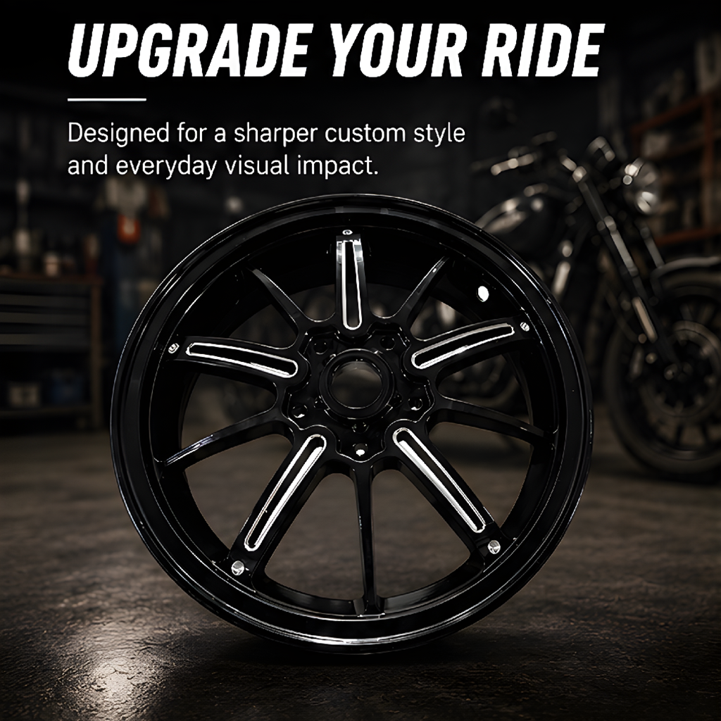Vespa 150 Style 03 Rim Set - Black thumbnail 3