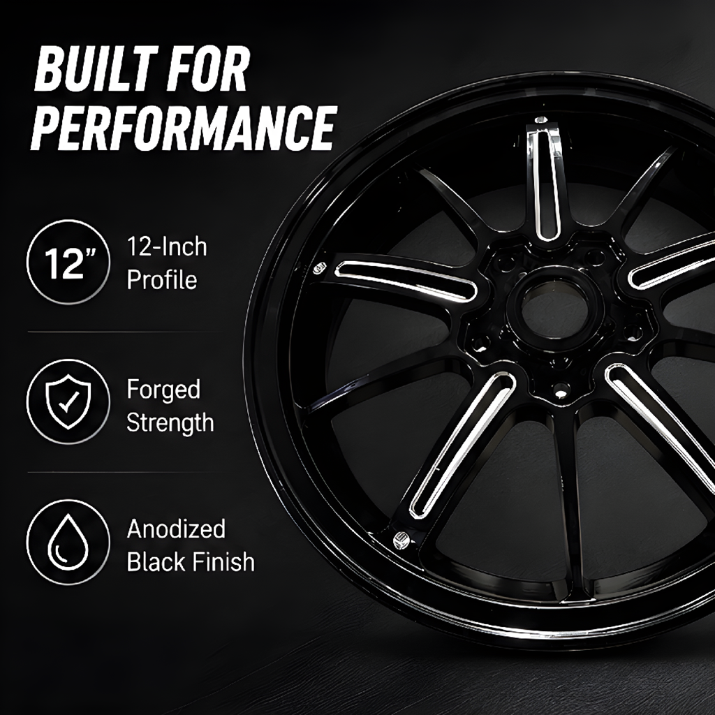 Vespa 150 Style 03 Rim Set - Black thumbnail 4