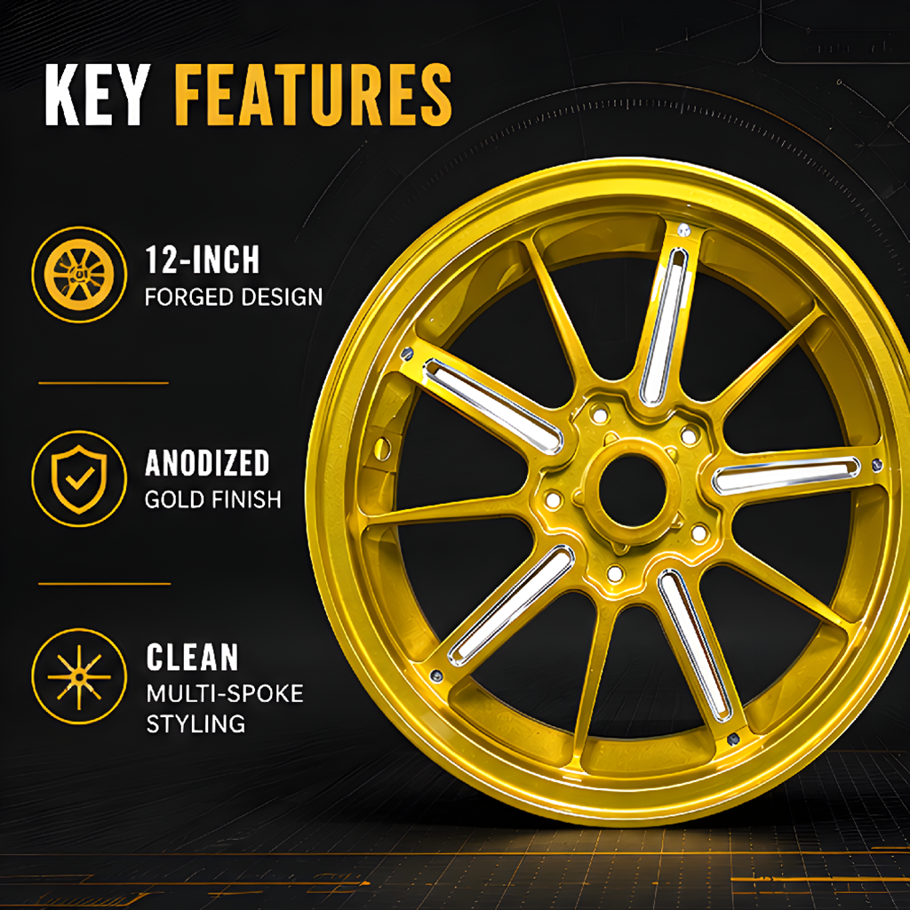 Vespa 150 Style 03 Rim Set - Gold thumbnail 4