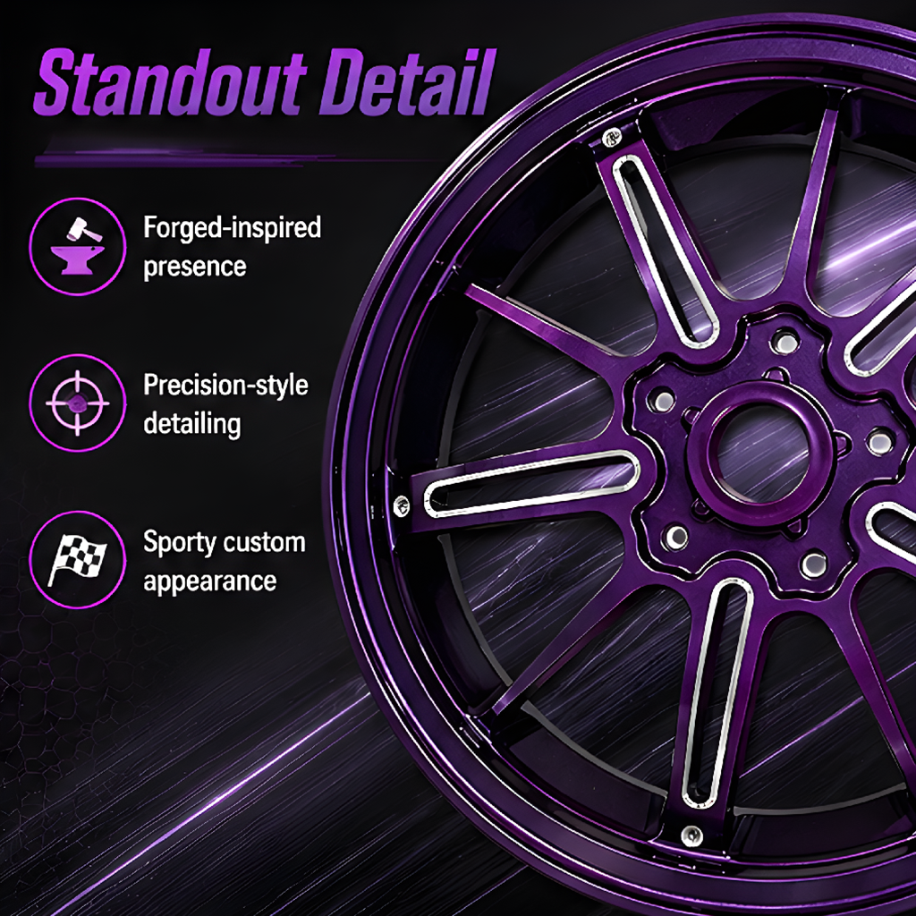 Vespa 150 Style 03 Rim Set - Purple thumbnail 2