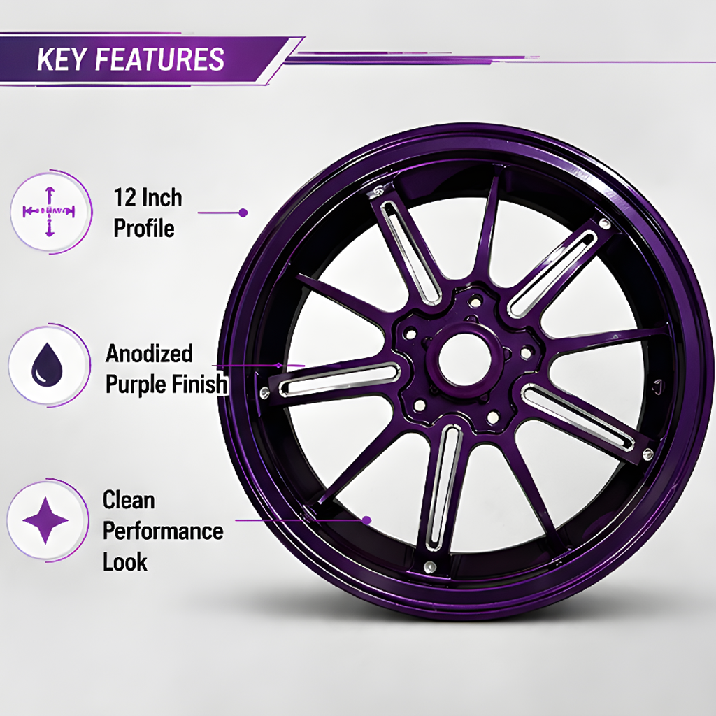 Vespa 150 Style 03 Rim Set - Purple thumbnail 4