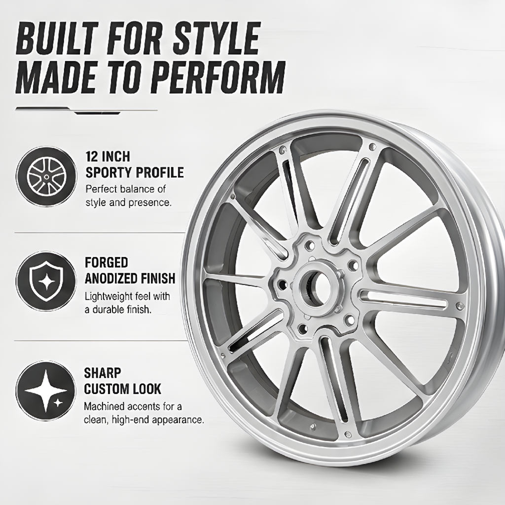 Vespa 150 Style 03 Rim Set - Silver thumbnail 4