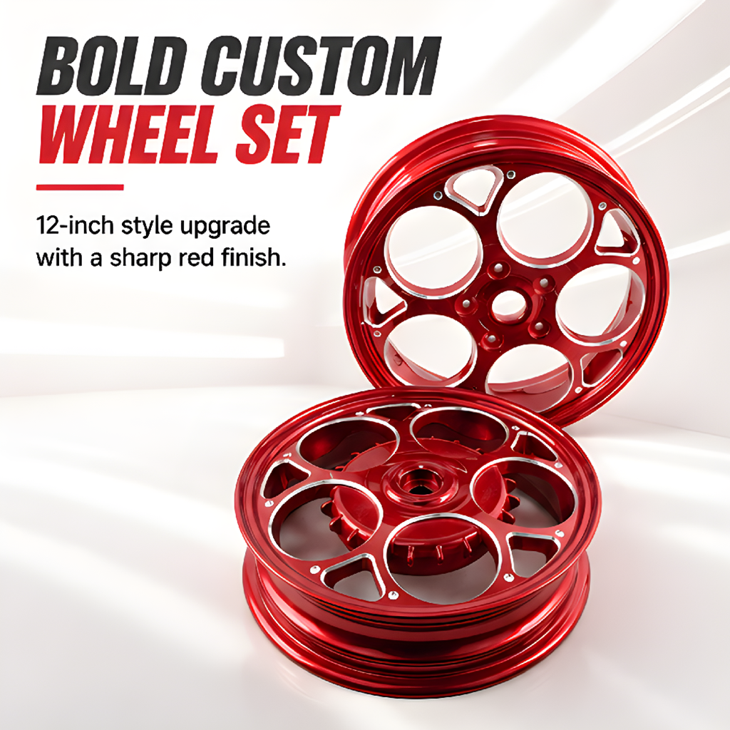Vespa 150 Style 01 Rim Set - Red