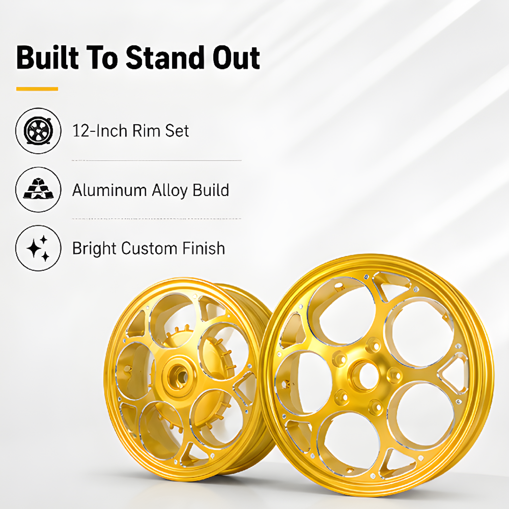 Vespa 150 Style 01 Rim Set - Gold thumbnail 4