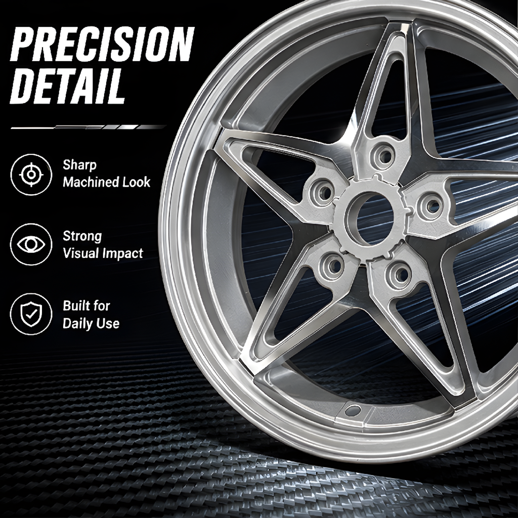 Vespa 150 Five-star Style Rim Set - Silver thumbnail 2
