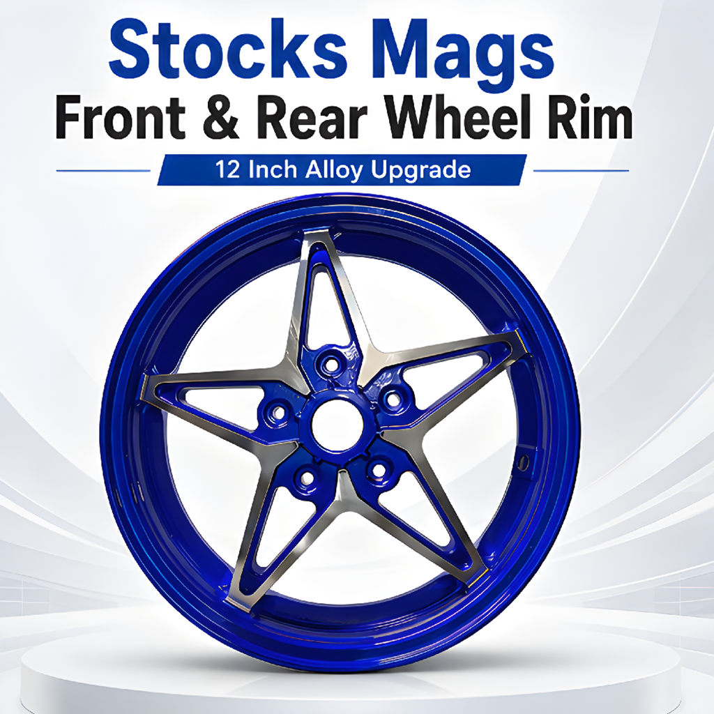 Vespa 150 Five-star Style Rim Set - Blue