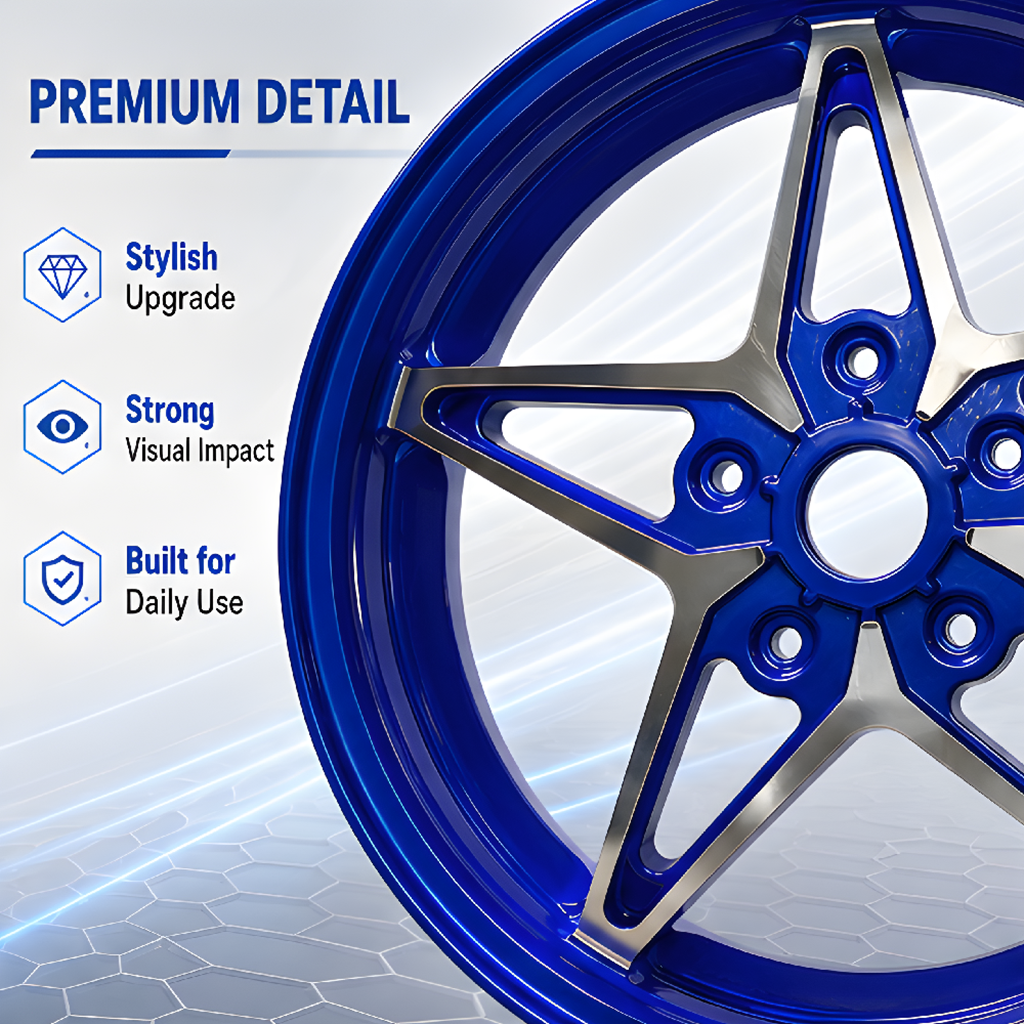 Vespa 150 Five-star Style Rim Set - Blue thumbnail 2