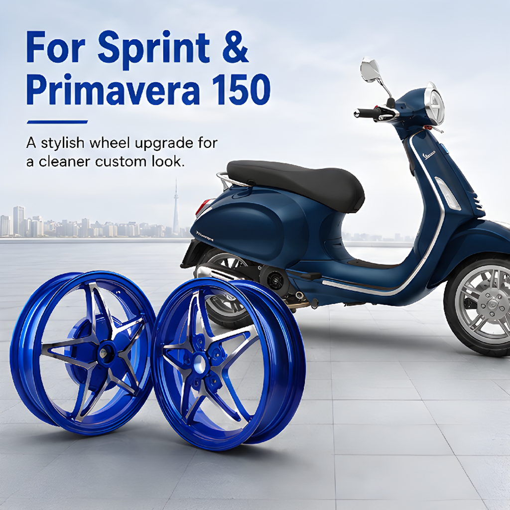 Vespa 150 Five-star Style Rim Set - Blue thumbnail 3
